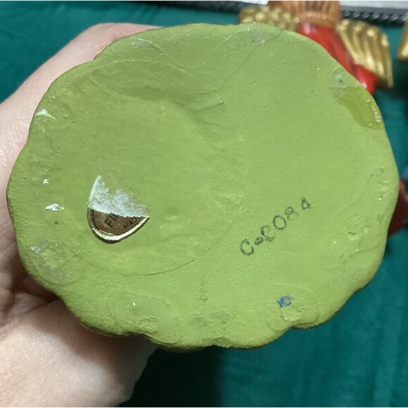 Vintage Set of 3 Singing Christmas Angels Choir Ardo Japan Ceramic MCM Complete - Picture 11 of 16